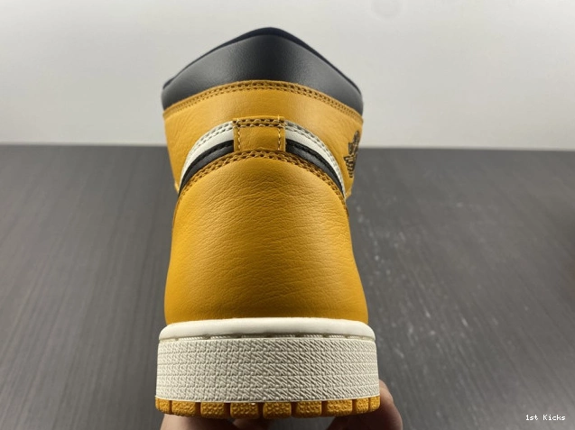 Yellow 1 Air 555088-711 High Toe OG Jordan 0822
